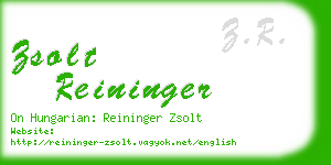 zsolt reininger business card